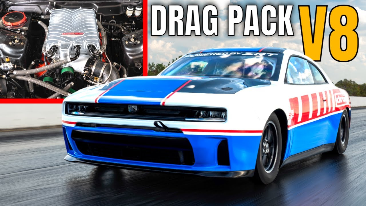 Dodge Charger Hustle Stuff Drag Pack 2025 года: двигатель Hemi с наддувом, двигатели Sub-8, всего...