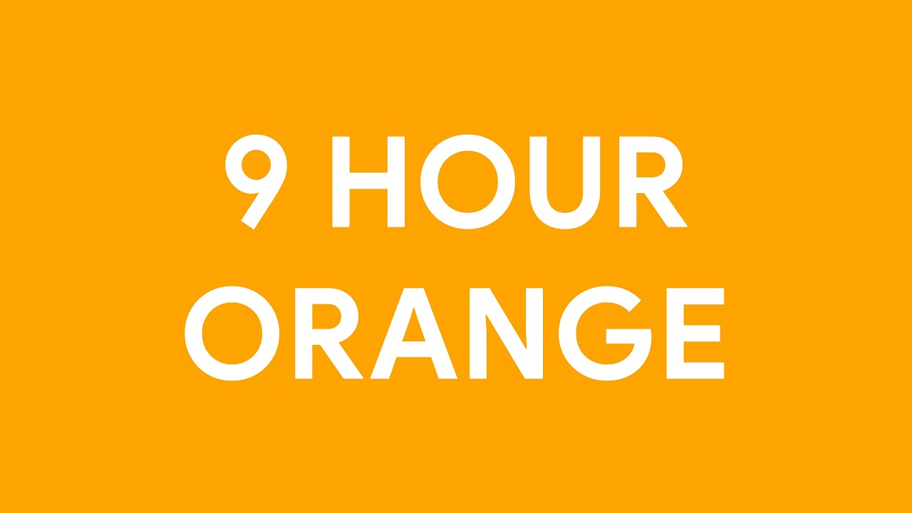 9 Hours Ambient Orange Screen • Relax • Screensaver [4K]