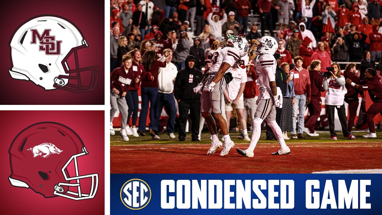 Mississippi State Bulldogs at Arkansas Razorbacks | Condensed Game | 2025 SEC Football