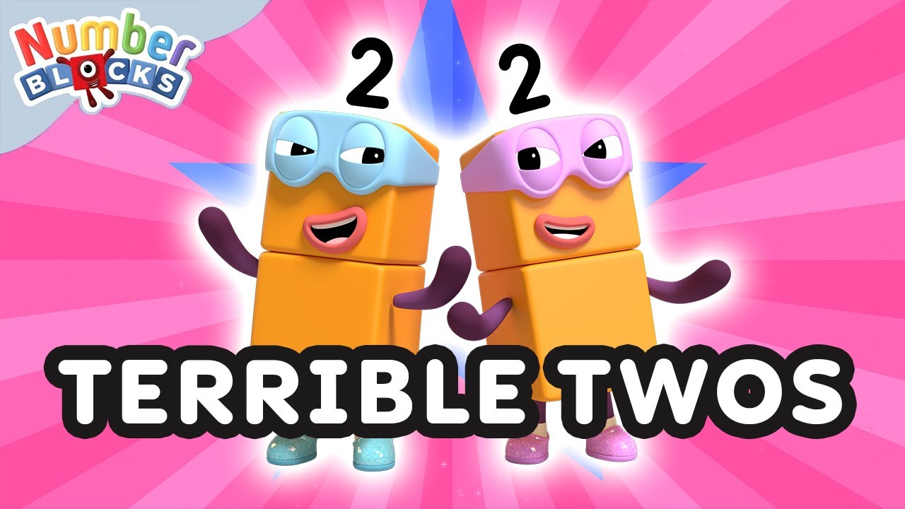 The Terrible Two's Take Over! 🟧🟧 | Learn to Count for Kids | @Numberblocks