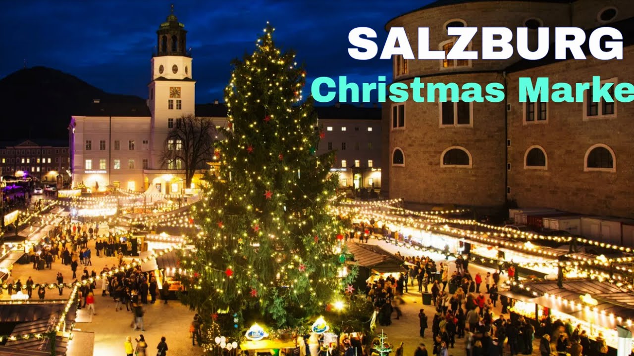 Salzburg Christmas Market 🇦🇹 Salzburg Austria 4K UHD