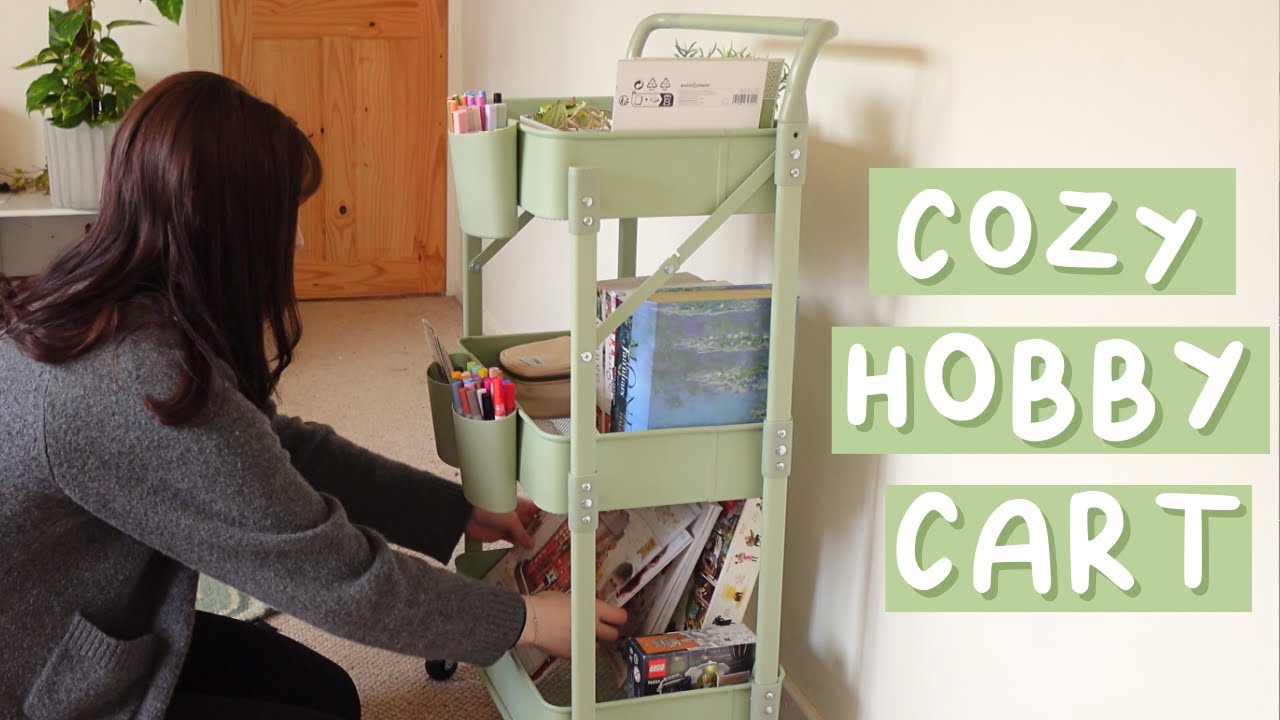 Creating a Cozy Hobby Cart 🧶🧺