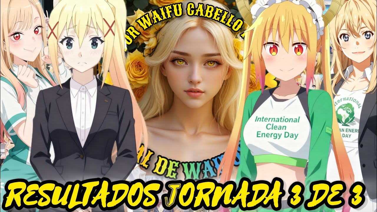 Mejor Waifu Cabello Rubio (💛 WCRu 💛)//Torneo//Jornada 3 de 3 (Resultados)