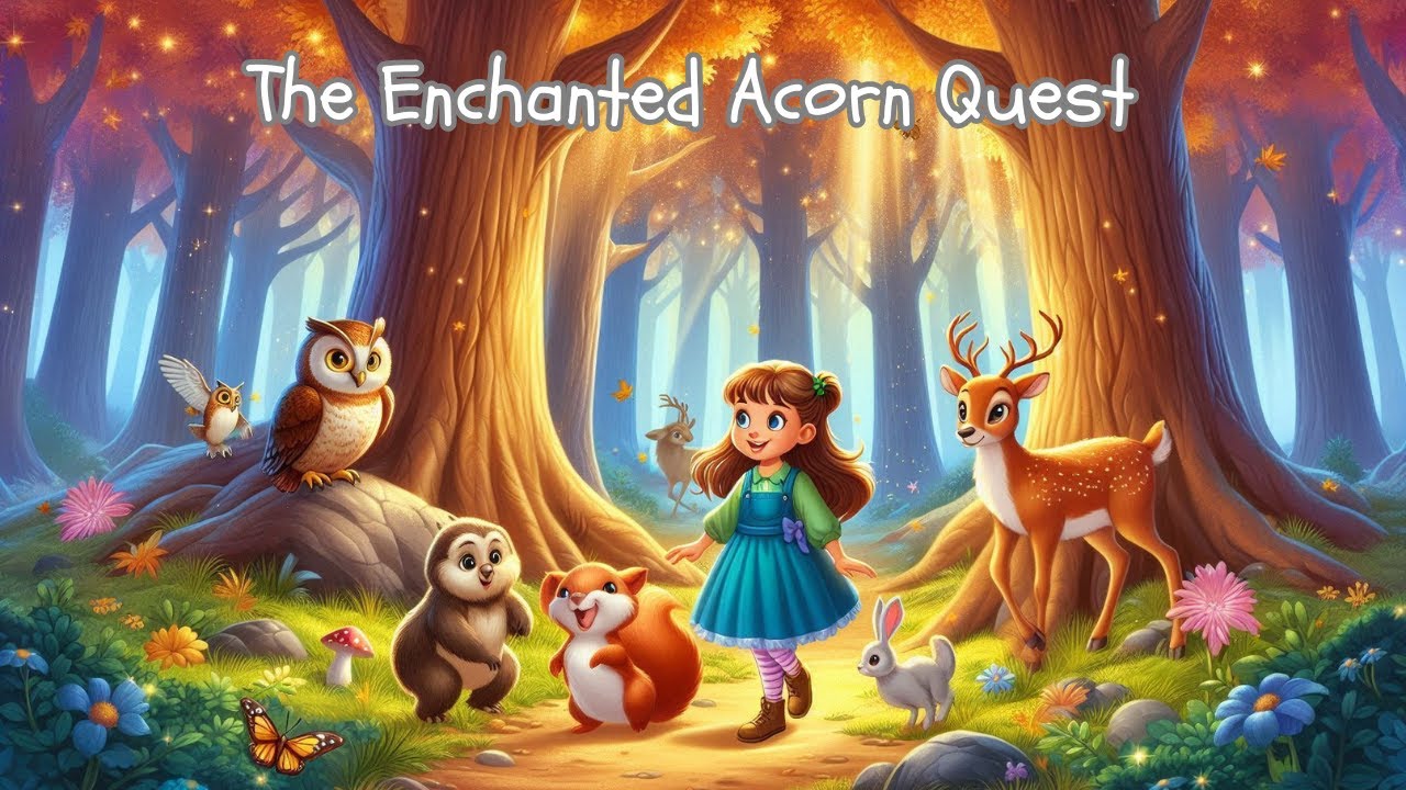 The Enchanted Acorn Quest #bedtimestories   #kidsstory #childrenstories #fyp #viralvideo