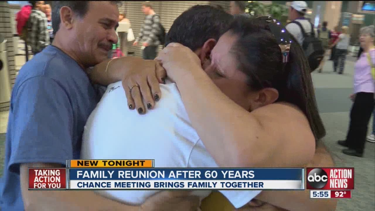 Sisters reunited with brother after 61 years apart