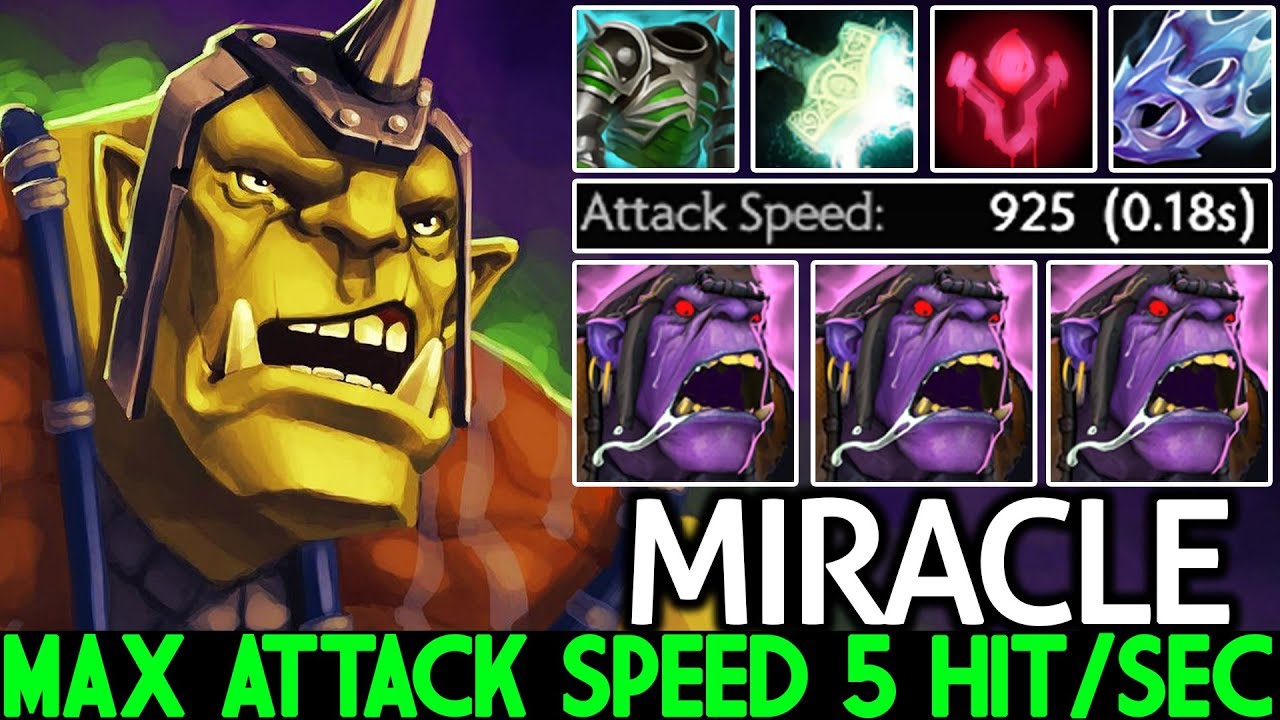 MIRACLE [Alchemist] WTF Max Attack Speed 5 Hit/Sec Real Monster Carry 7.22 Dota 2