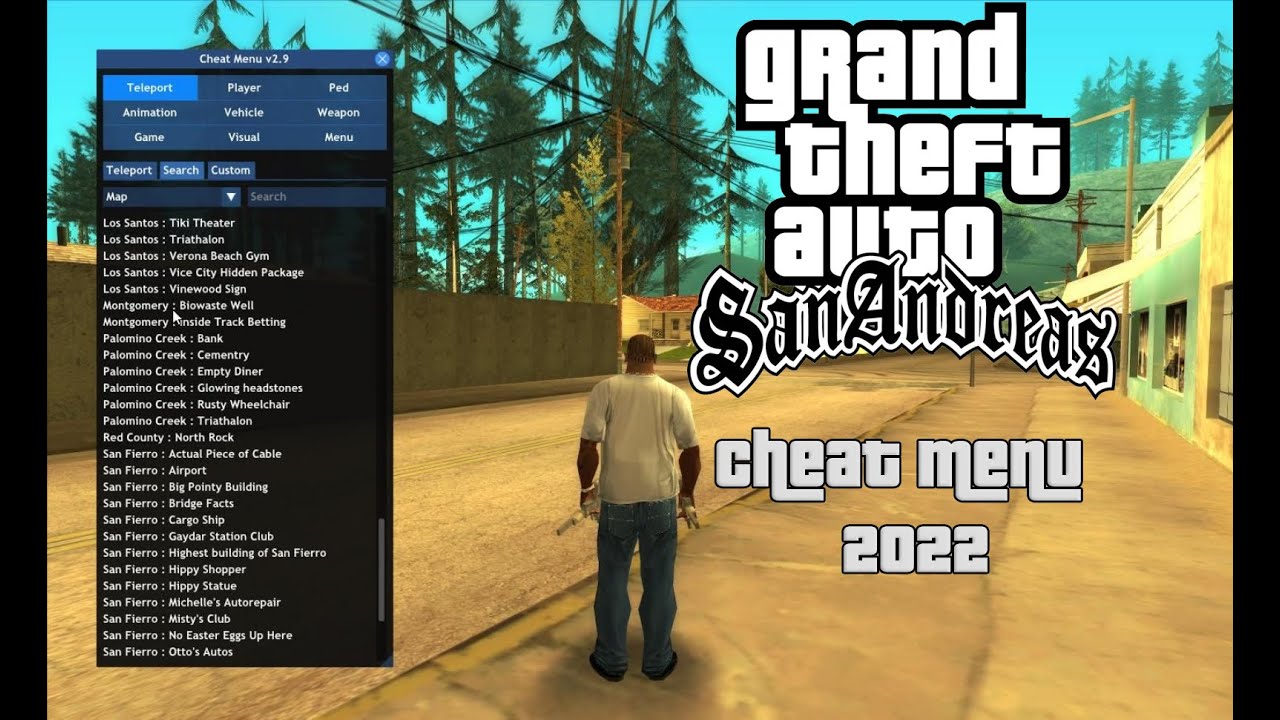 How  to install GTA San Andreas Cheat menu 3.2 2022