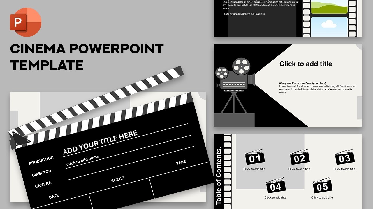 Cinema PowerPoint Template | Aesthetic PowerPoint Presentation | FREE TEMPLATE | Preview