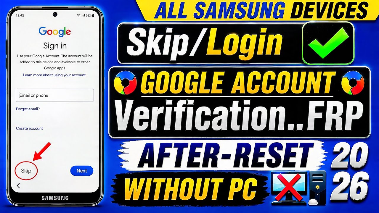 Samsung FRP Bypass 2026 | Android 14/15/16/17 | No PC | Latest Method | Easy Unlock 🔓