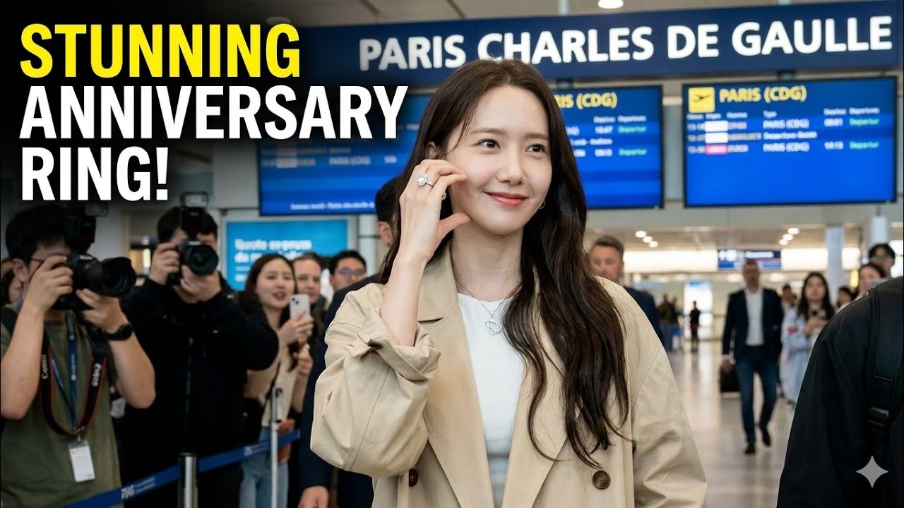 Yoona Spotted Wearing Stunning Anniversary Ring During Paris Charles de Gaulle Airport Departure