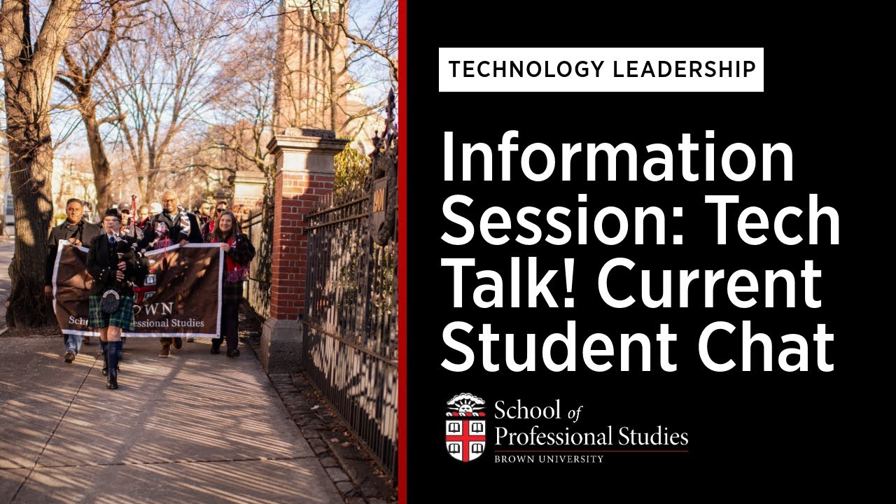Technology Leadership | Virtual Information Session: Tech Talk! Current Student Chat | November 13