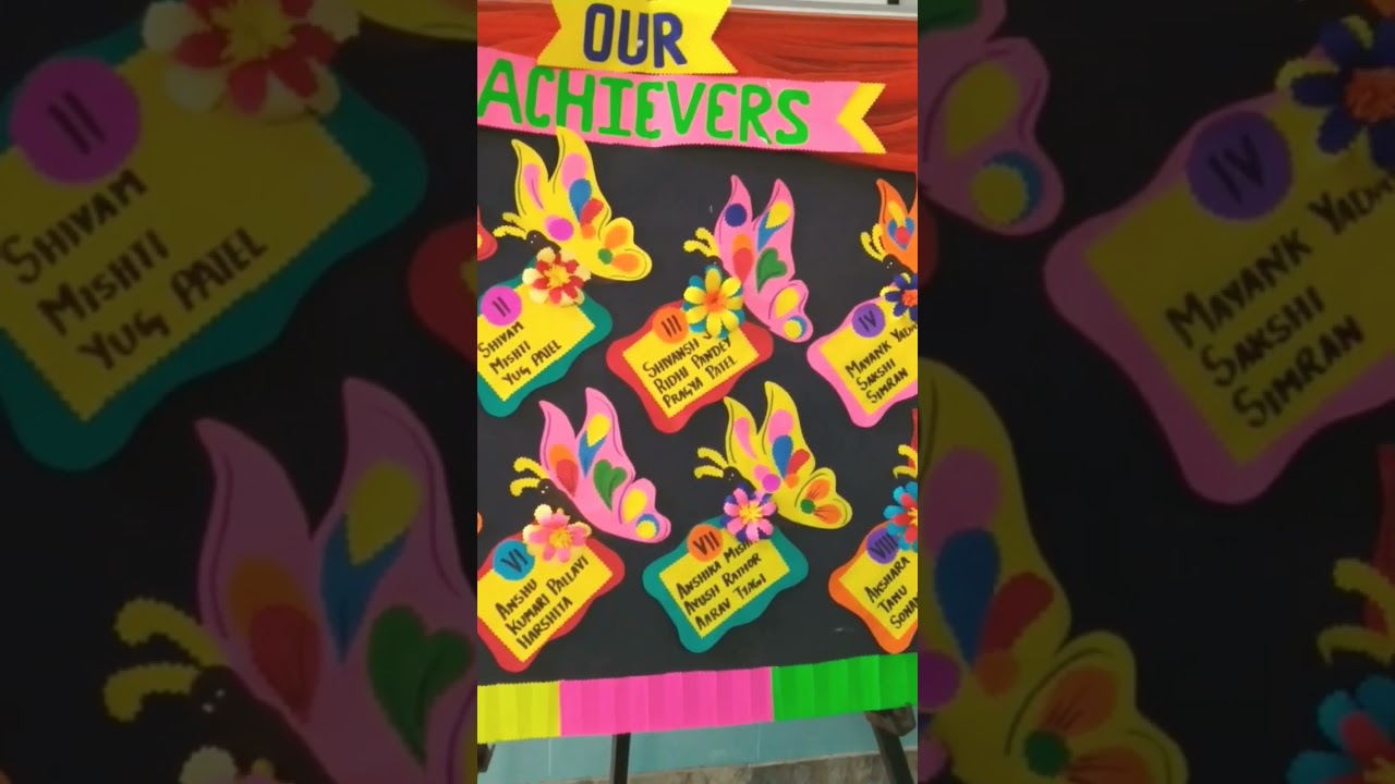 SCHOOL BOARD DECORATION IDEAS | #SHORTS #shorts #viral #trending