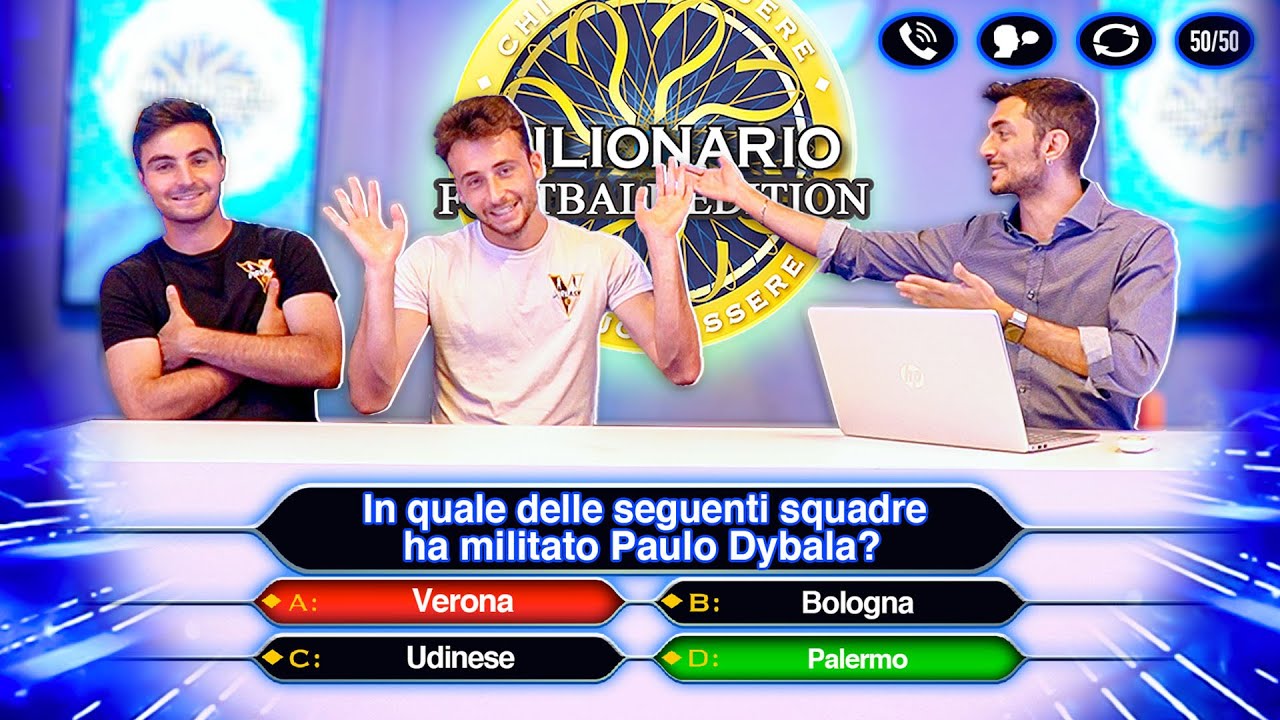 SUPER QUIZ SUL CALCIO CON I PIRLASV (PIERINO & GNABRI) - CHI VUOL ESSERE MILIONARIO CALCISTICO!