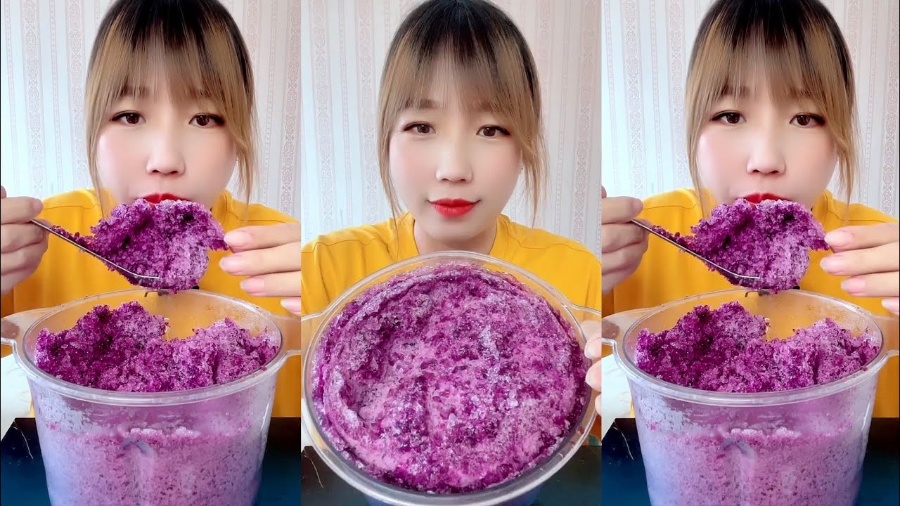 ASMR SHAVED ICE EATING / ICE EATING