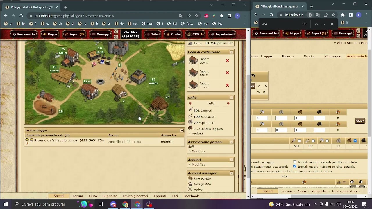 Tribalwars speed - How to manage multiple villages efficiently