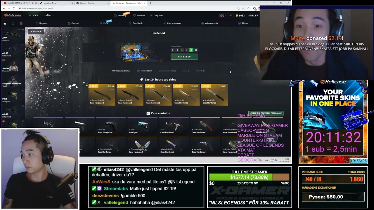NilsLegend Viewer Oddshots #5 (25h Stream!)