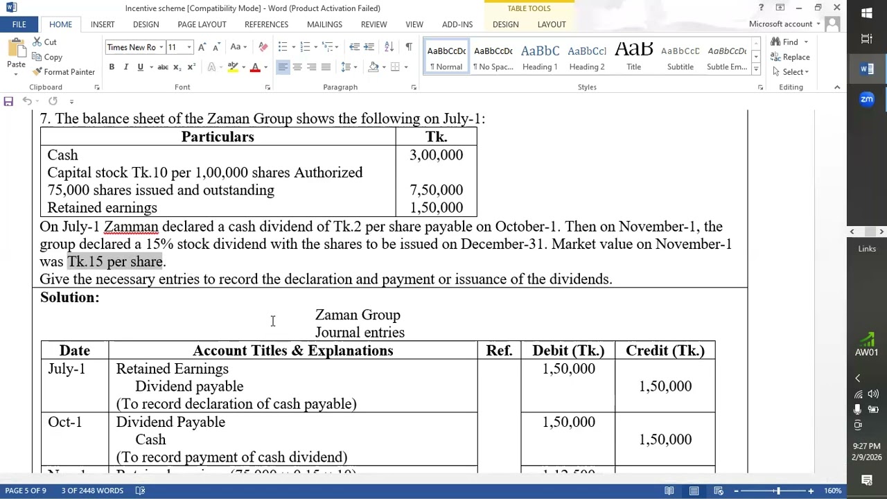 BBA (Hon's) Year-4 Accounting Department