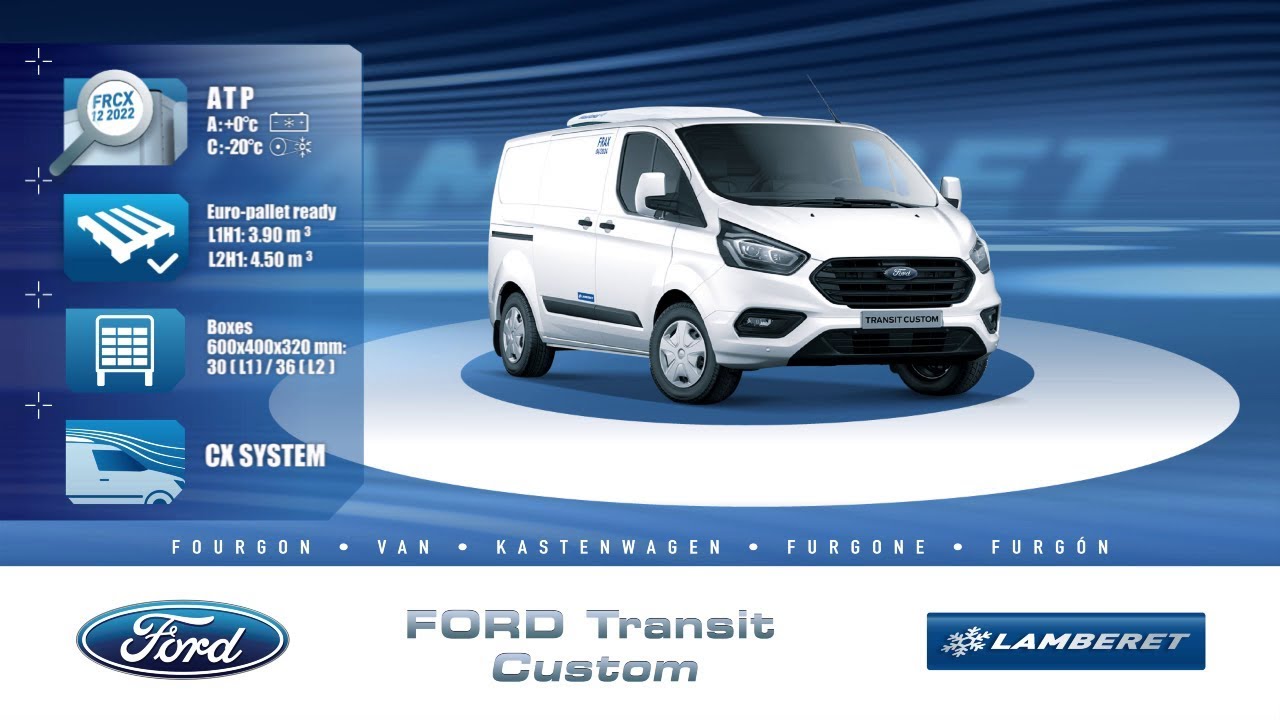FORD Transit Custom fourgon frigorifique L1 groupe &eacute;lectrique Kerstner