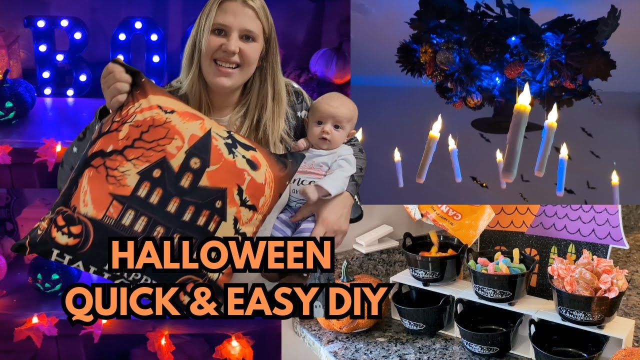 HALLOWEEN QUICK & EASY DIY ON A BUDGET \\ DECORATE WITH ME 2024 