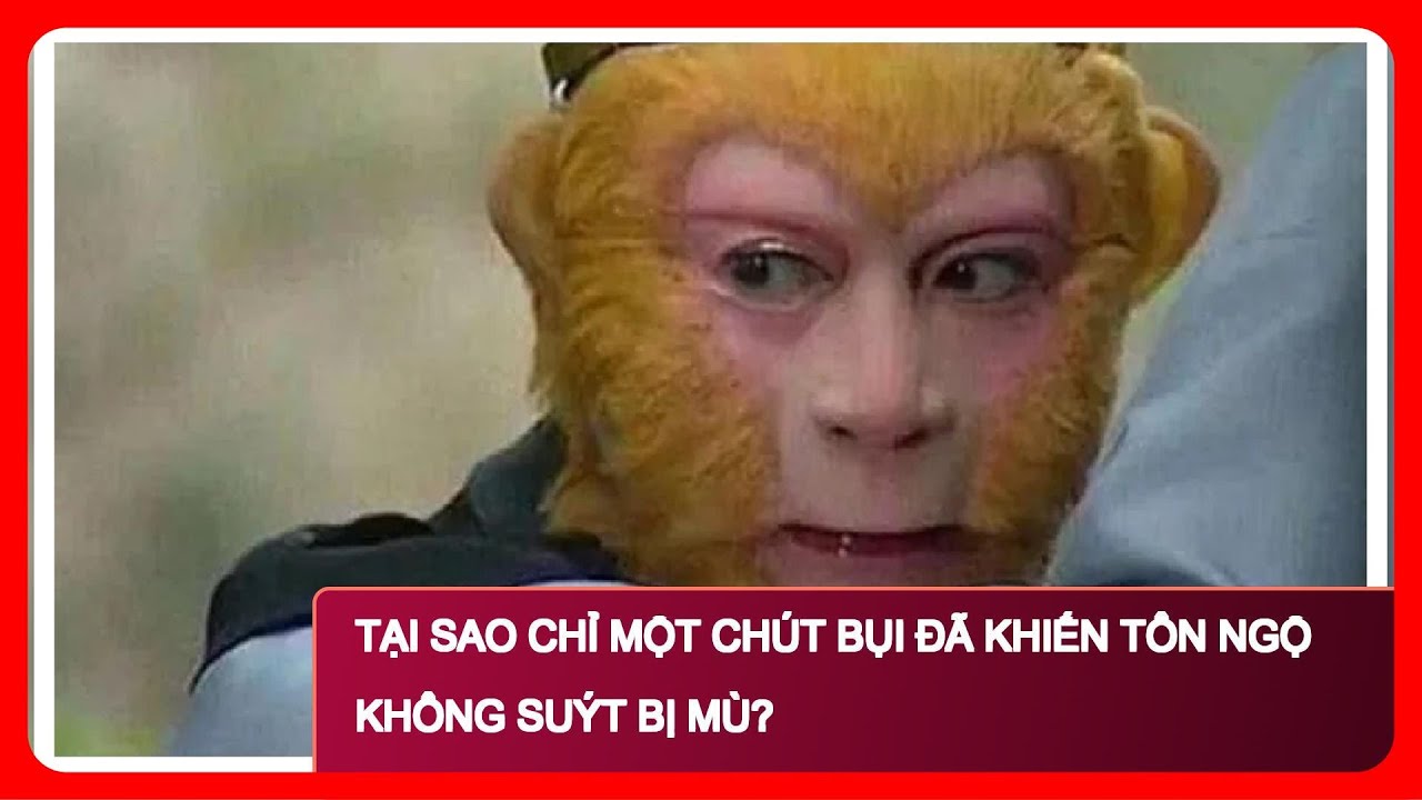 Tại sao chỉ một chút bụi đã khiến Tôn Ngộ Không suýt bị mù?