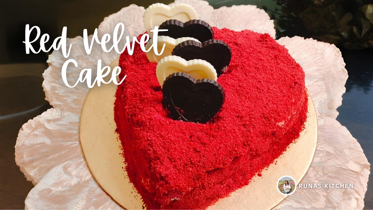 Red Velvet Cake Recipe | রেড ভেলভেট কেক রেসিপি |Soft, Moist & Easy | Valentines Special cake