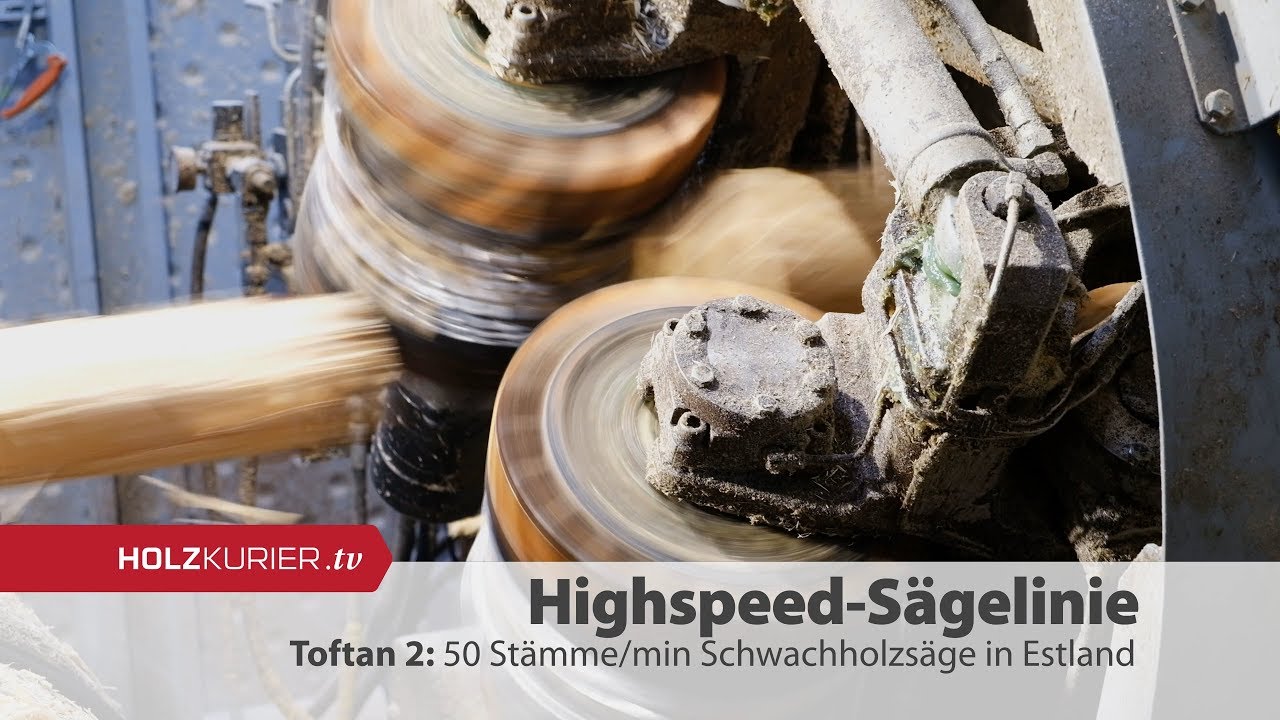 50 Stämme/min Highspeed Sägelinie