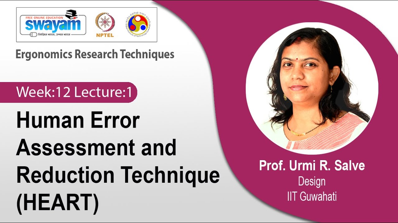 Lec 38: Human Error Assessment and Reduction Technique (HEART)