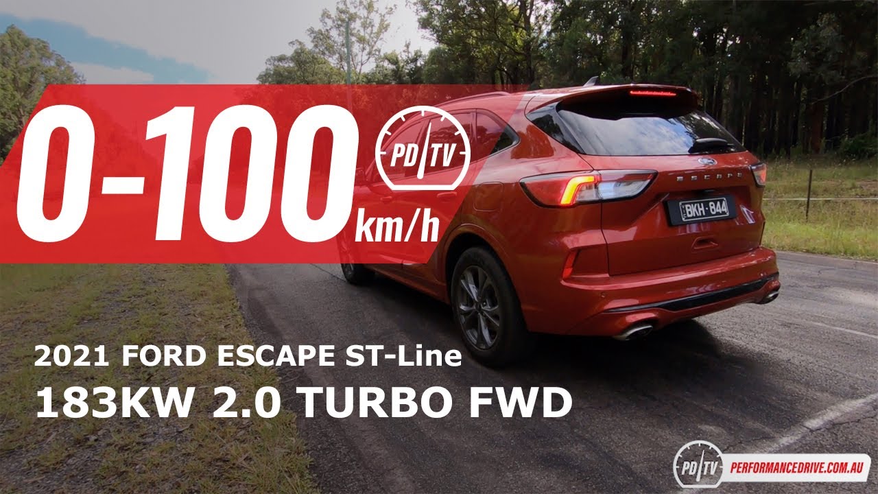 2021 Ford Escape ST-Line 0-100km/h & engine sound