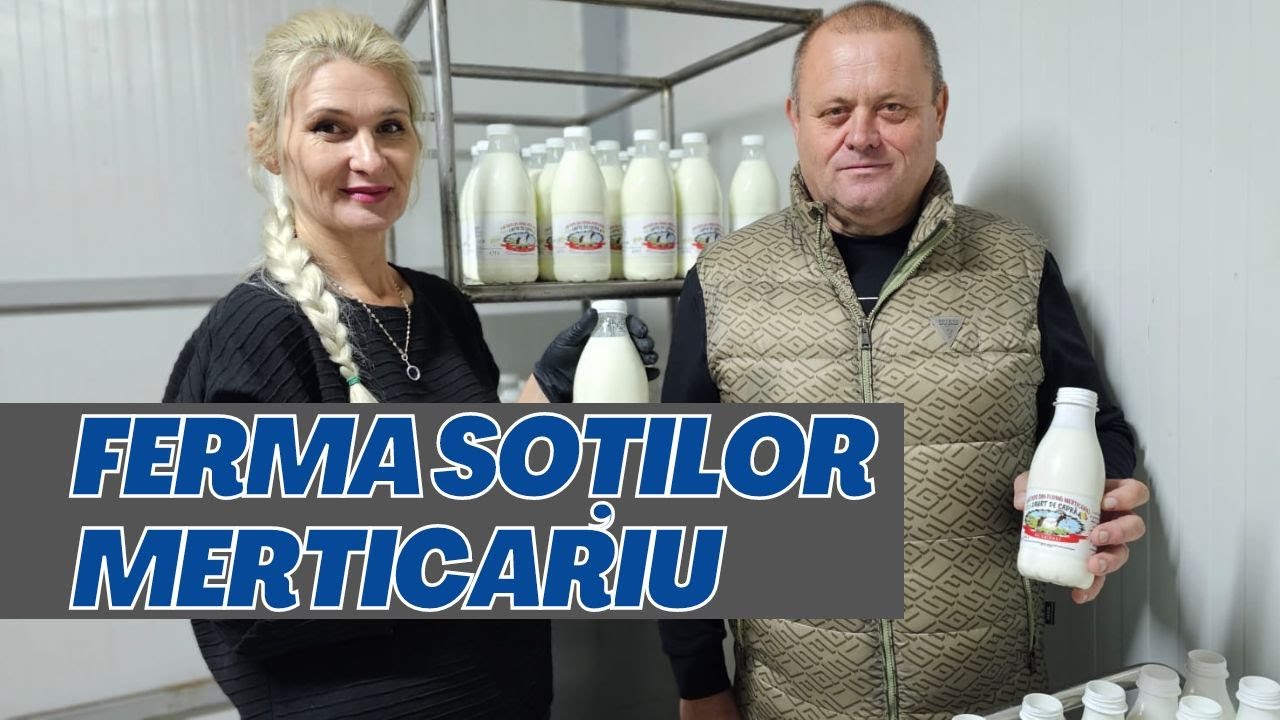 Ferma soților Merticariu: terenuri irigate, fermă de capre și vaci, făbricuță de lactate