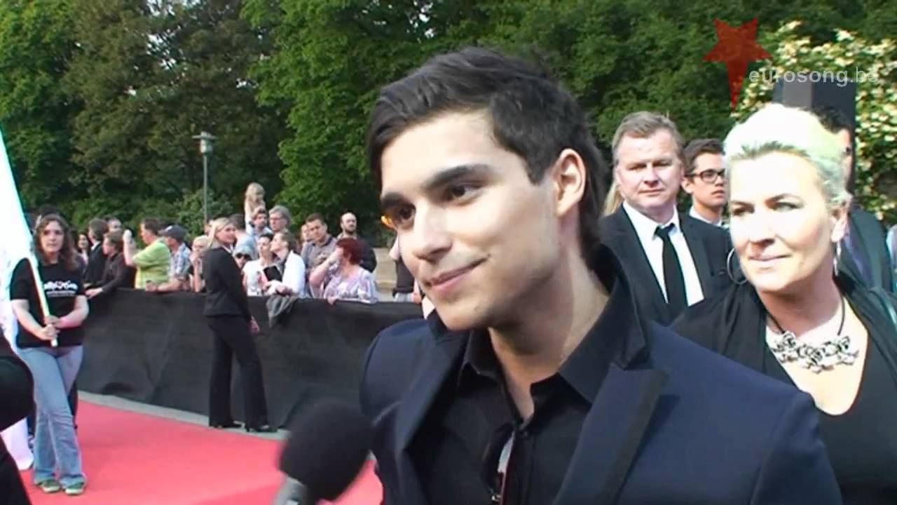 Interview Eric Saade Sweden Eurovision 2011 on the red carpet in Düsseldorf