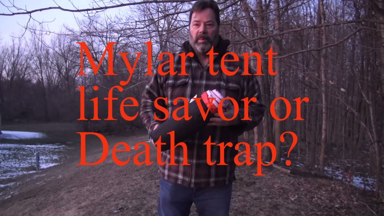 Mylar tent test #camping #review#cold #coldcamping #mylar 