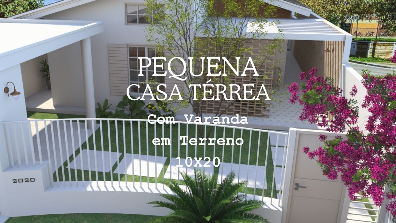 Casa Térrea 65m² com varanda em Terreno 10x20