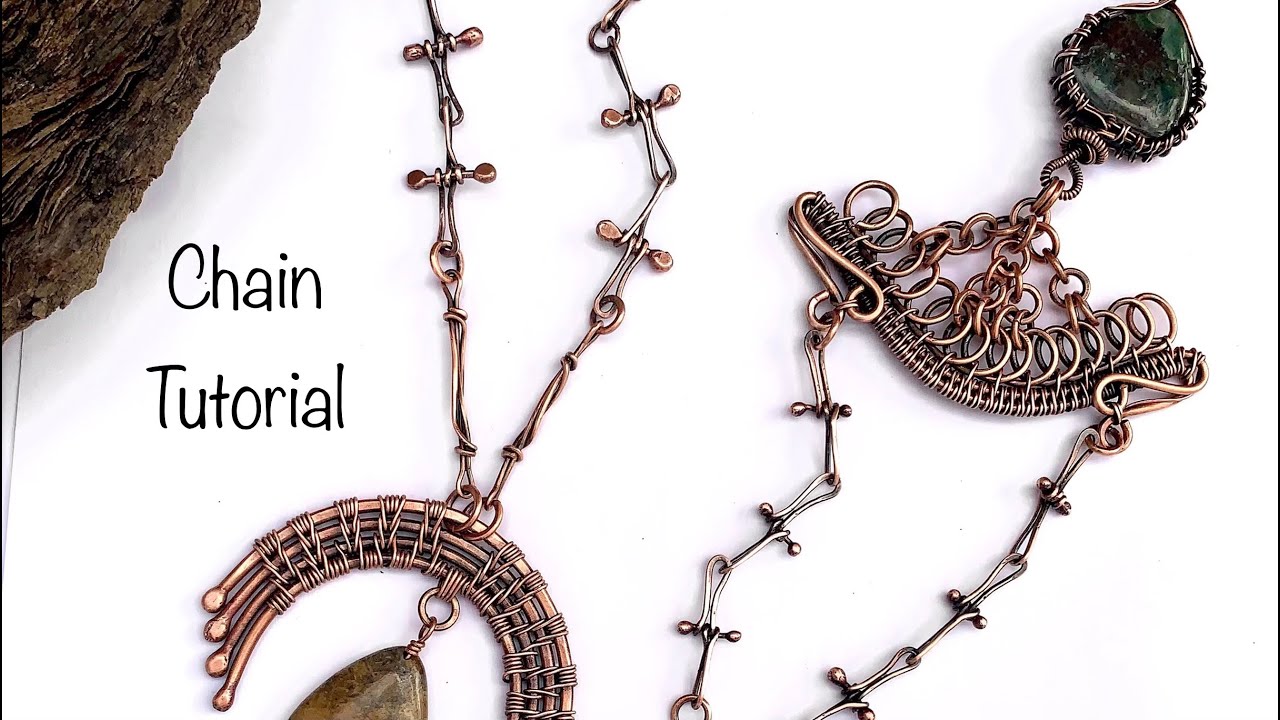 Jewelry Tutorial/ Unique Wire Wrapped Chain