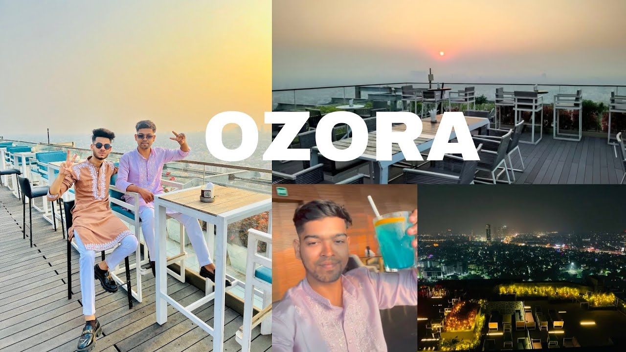 Best Rooftop Cafe & Lounge OZORA❤️ || Luxurious Cafe || Best Rooftop View of Entire Kolkata ❤️