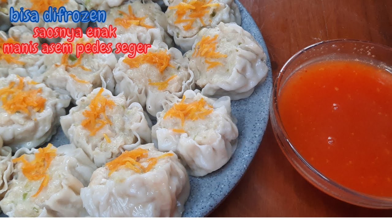 SIOMAY AYAM LABU SIAM KENYAL LEMBUT + SAUS COCOLAN YANG BIKIN NAGIH