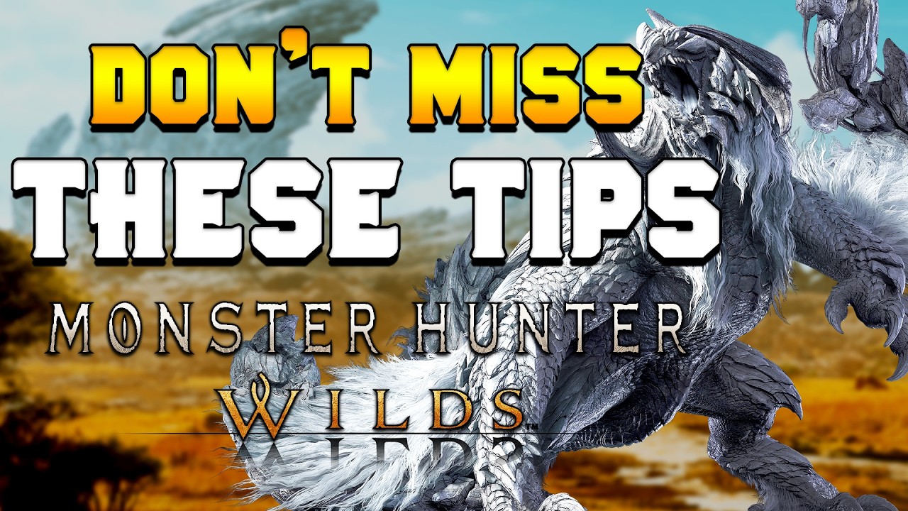 THE BEST BEGINNER Tips Guide for Monster Hunter Wilds (PC, Xbox, PS5)
