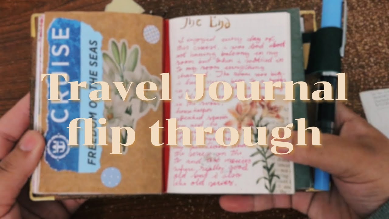 At sea travel journal flip through | passport traveler’s notebook
