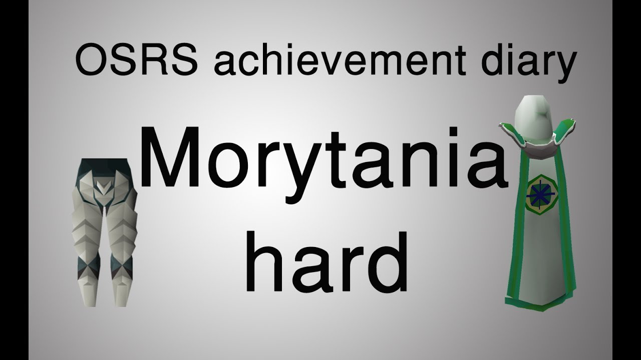 [OSRS] Morytania hard diary tasks guide