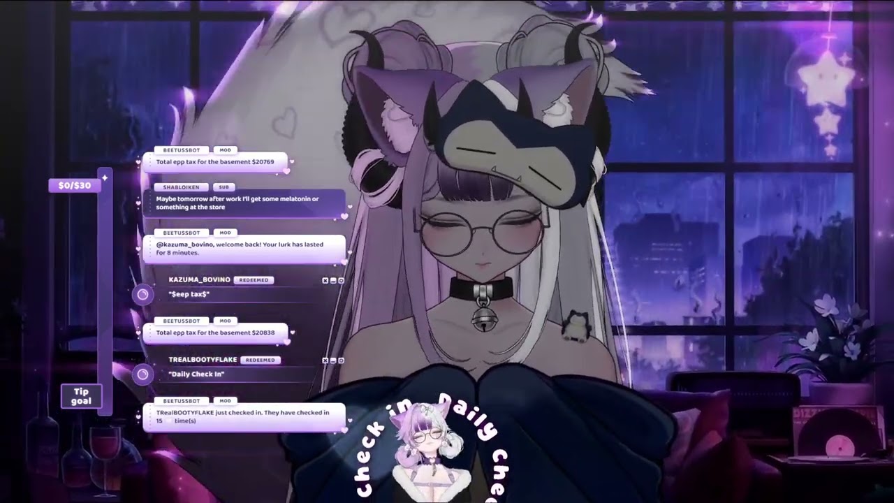 ASMR 3DIO 💜|| Shhh~ Lemme read you a bedtime story || !tingles !tip !burp !love !hug !discord @di