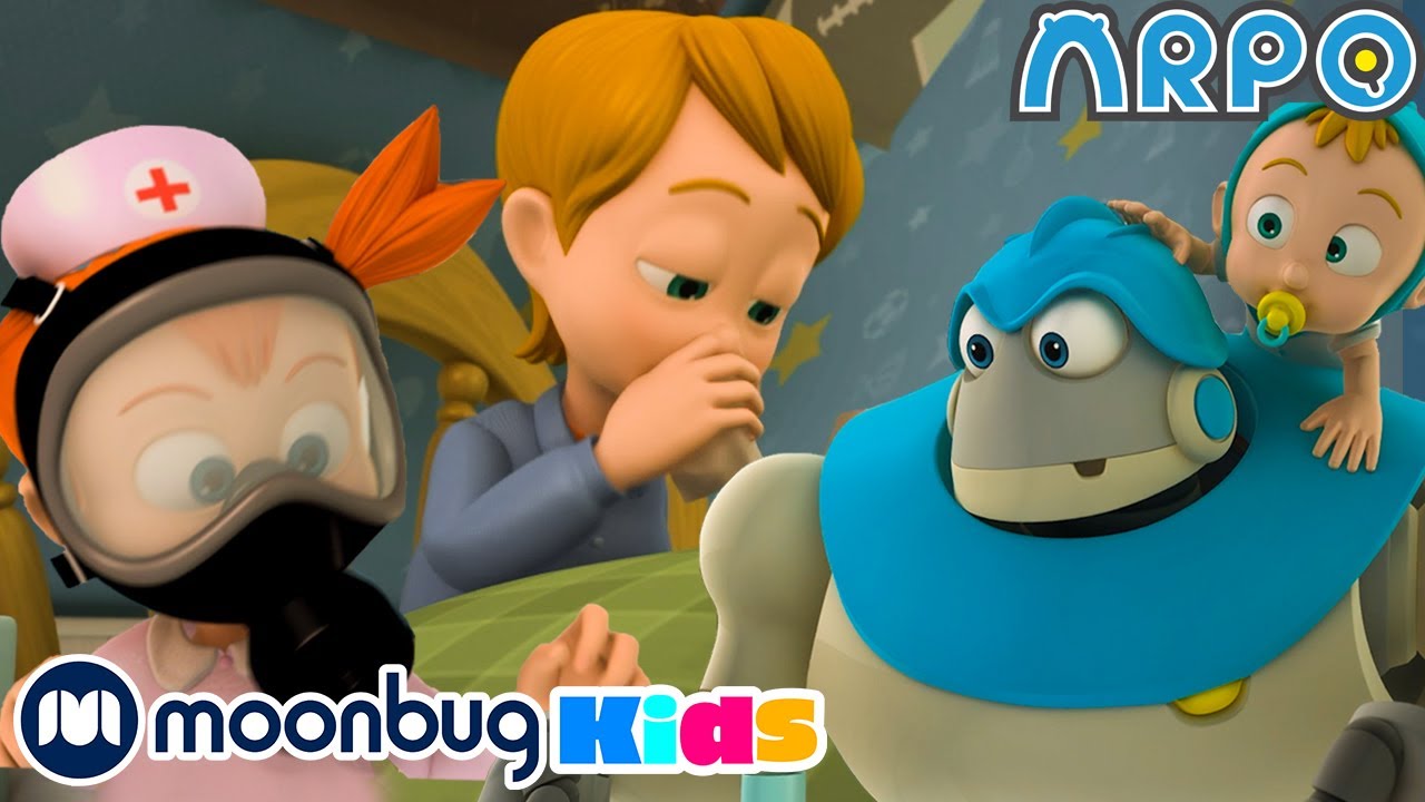 Arpo The Robot - Germ War | Moonbug Kids TV Shows - Full Episodes | Cartoons For Kids