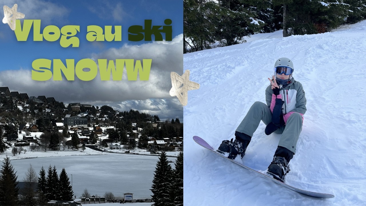 J’ai sauté. C’était… spécial ! ( vlog au snow 🐟)