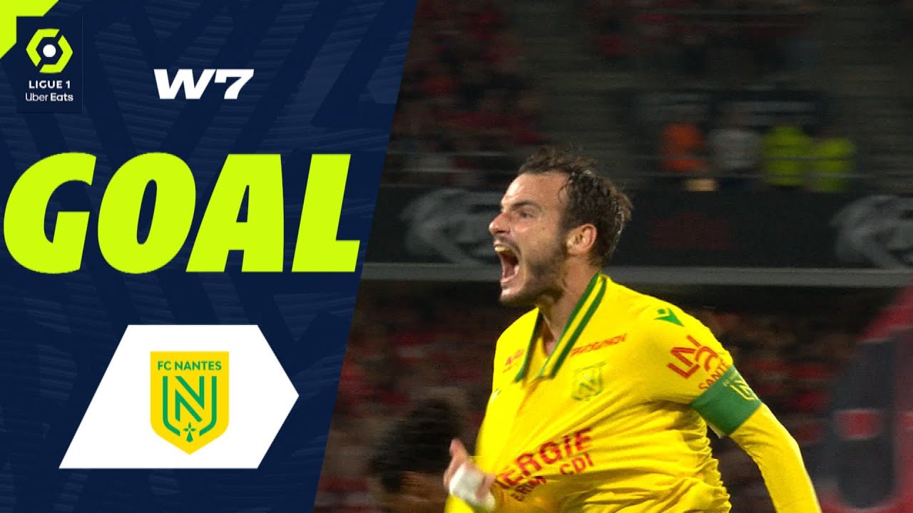 Goal Pedro CHIRIVELLA BURGOS (45' - FCN) STADE RENNAIS FC - FC NANTES (3-1) 23/24