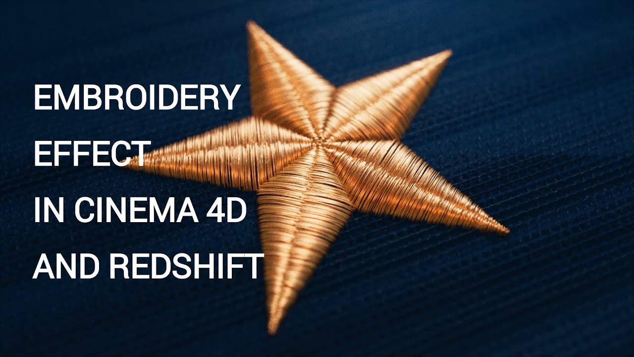 Embroidery effect in Cinema 4D and Redshift