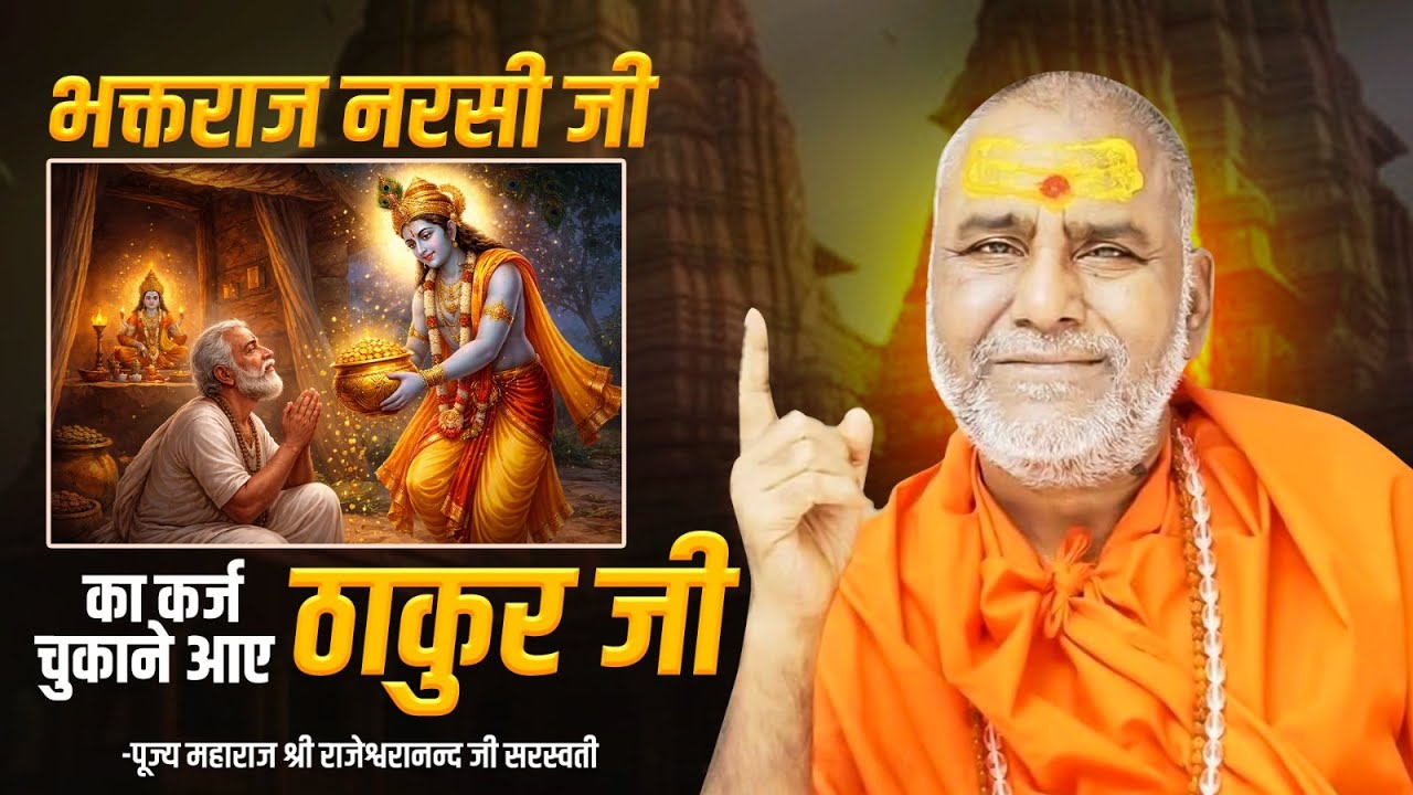 भक्तराज नरसी जी का कर्ज चुकाने आए ठाकुर जी | Swami Rajeshwaranand Ji Maharaj | Pravachan
