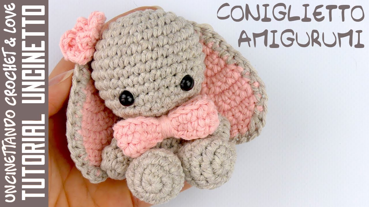 Coniglietto Amigurumi - Tutorial Uncinetto (sottotitoli in inglese e spagnolo)