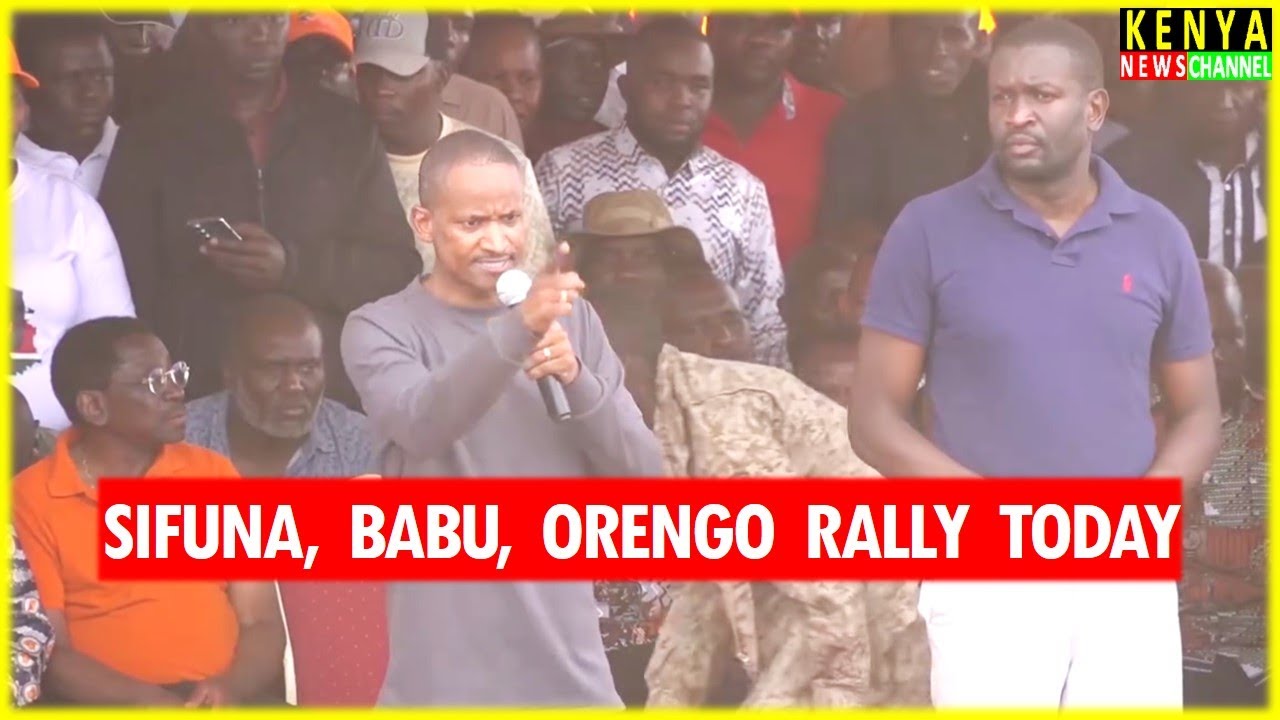 'WANGA NA OBURU MJUE SISI SI WASHENZI' Babu Owino Explosive speech with Sifuna & Orengo in Busia