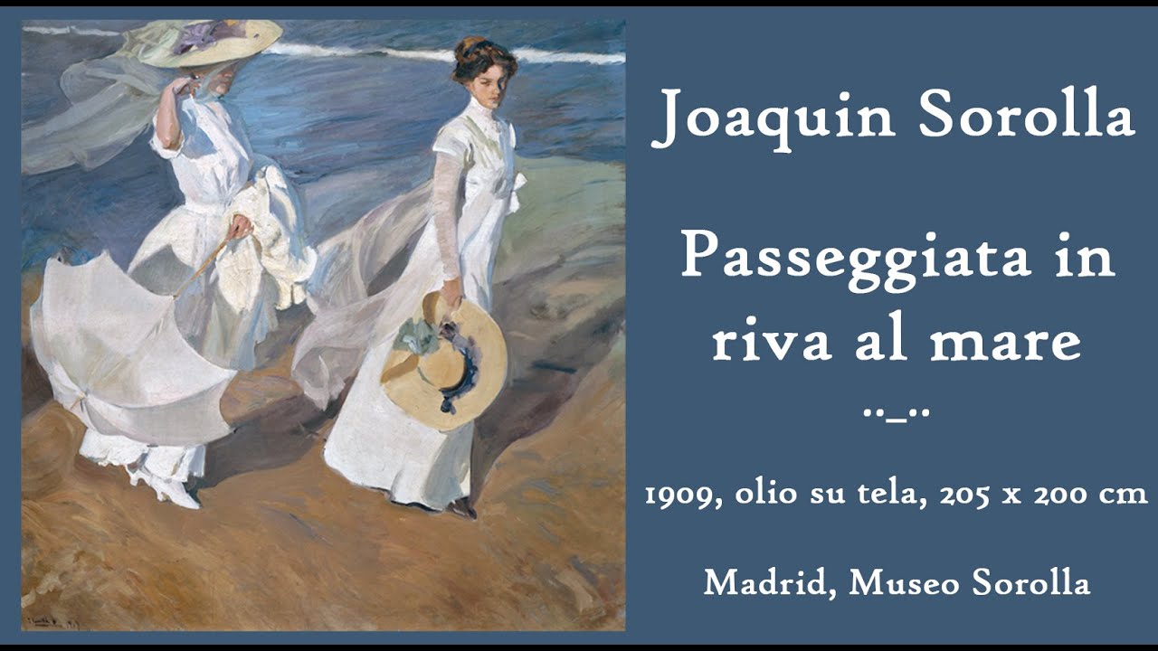 Passeggiata in riva al mare, Joaquin Sorolla