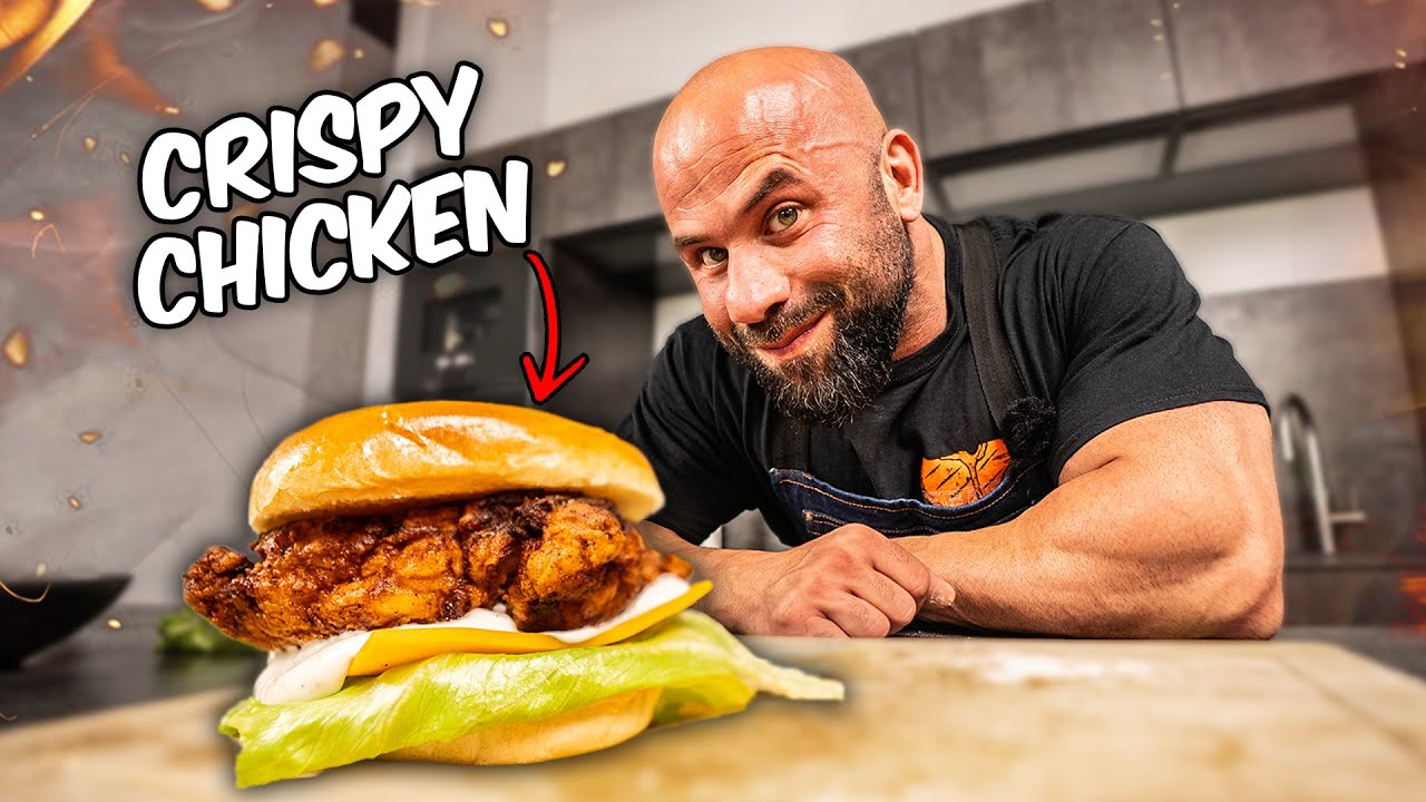 Saftiger Crispy Chicken Burger 🍔
