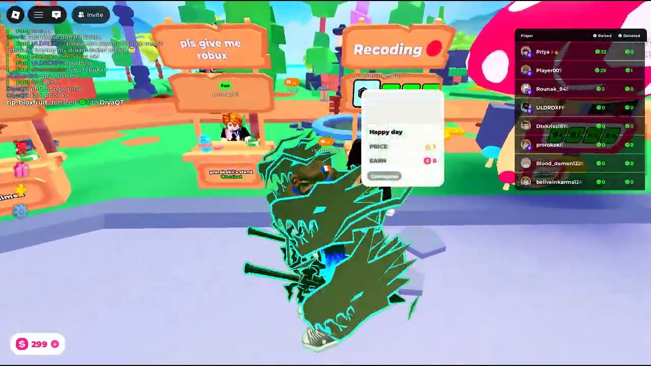 Day#1 of donating to random people in the server#roblox #plsdonate