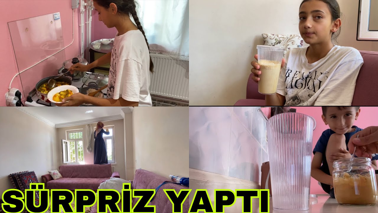 İKRA İLE MUTFAKTAYIZ💁🏻‍♀️YEMEK BENDEN🧕🏻 PİLAV ONDAN🍚YENİ BARDAKLARIM HARİKA